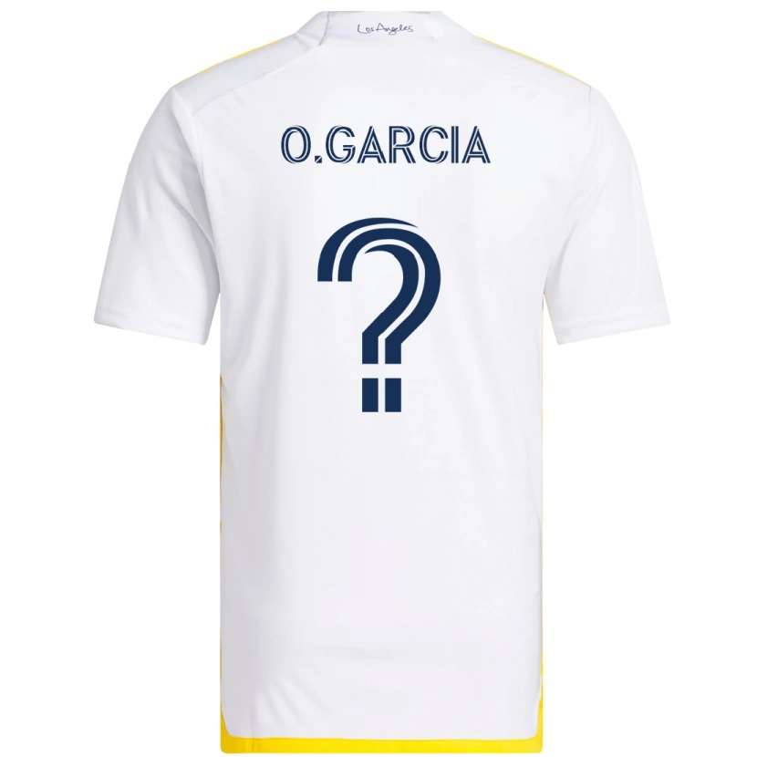 DanxenキッズOmar Garcia#0ホワイト イエローホームシャツ2025/26ジャージーユニフォーム