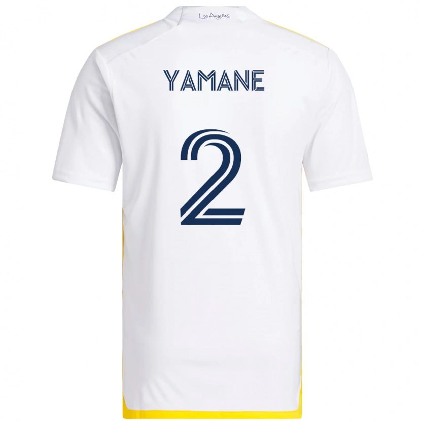 Danxenキッズ山根視来#2ホワイト イエローホームシャツ2025/26ジャージーユニフォーム