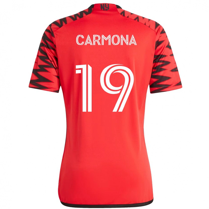 Danxenキッズウィケルマン・カルモナ#19レッド ブラックホームシャツ2025/26ジャージーユニフォーム