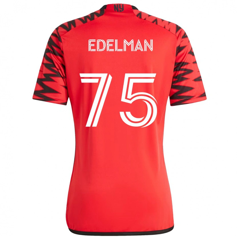 Danxenキッズダニエル・エデルマン#75レッド ブラックホームシャツ2025/26ジャージーユニフォーム
