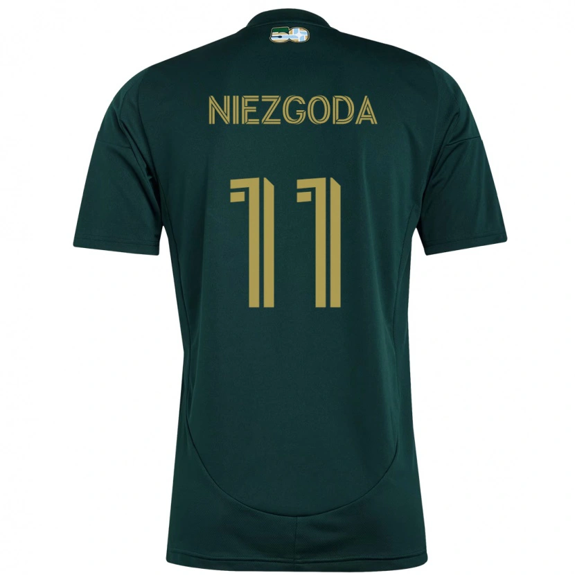 Danxenキッズヤロスワフ・ニェズゴダ#11ブラック ブラウンホームシャツ2025/26ジャージーユニフォーム