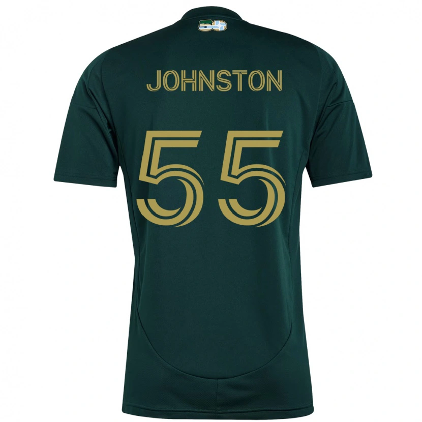 DanxenキッズMalcolm Johnston#55ブラック ブラウンホームシャツ2025/26ジャージーユニフォーム