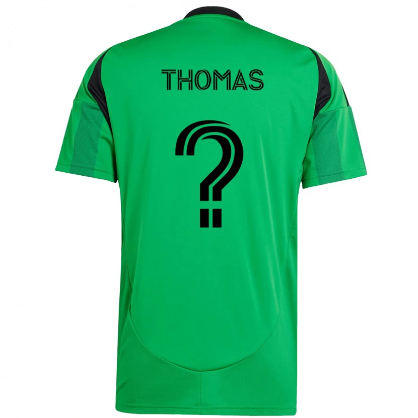 DanxenキッズRiley Thomas#0グリーン ブラックホームシャツ2025/26ジャージーユニフォーム