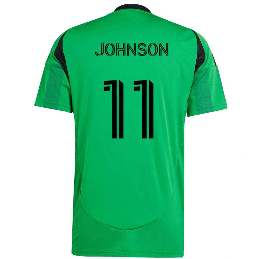DanxenキッズE・J・ジョンソン#11グリーン ブラックホームシャツ2025/26ジャージーユニフォーム