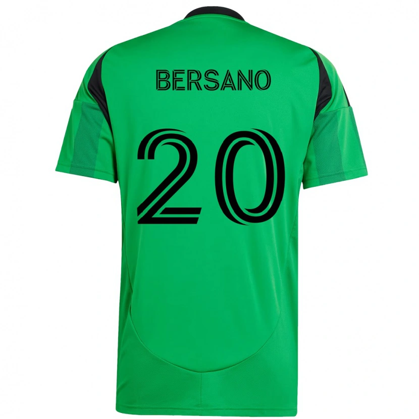 Danxenキッズマット・ベルサーノ#20グリーン ブラックホームシャツ2025/26ジャージーユニフォーム