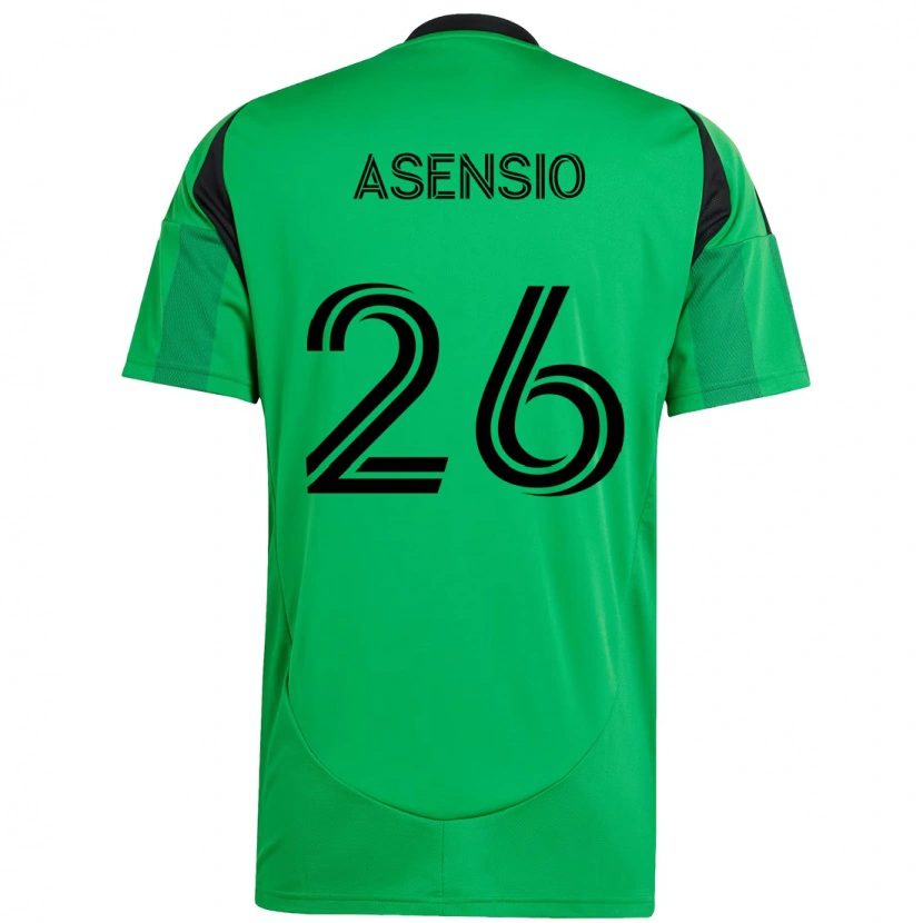 Danxenキッズチャーリー・アセンシオ#26グリーン ブラックホームシャツ2025/26ジャージーユニフォーム