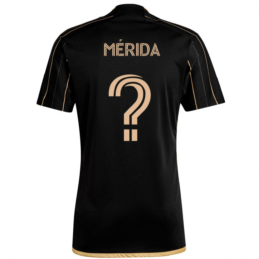 DanxenキッズÁnthony Mérida#0ブラック ブラウンホームシャツ2025/26ジャージーユニフォーム
