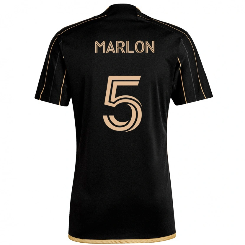 DanxenキッズMarlon#5ブラック ブラウンホームシャツ2025/26ジャージーユニフォーム