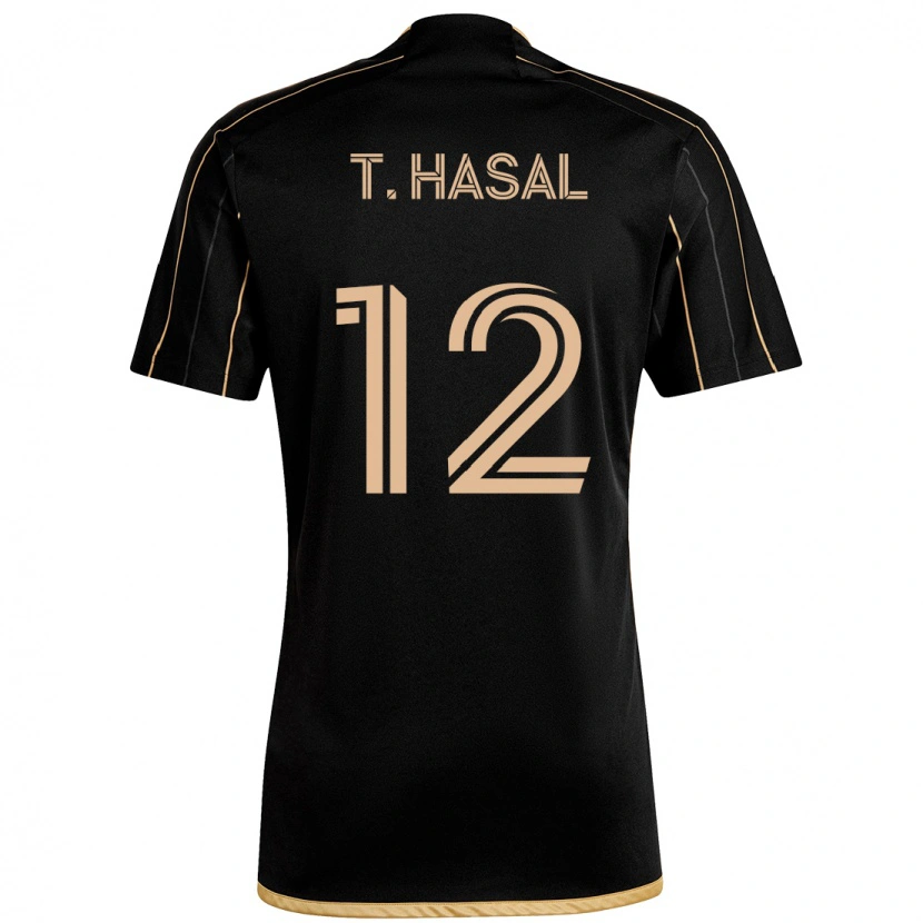 DanxenキッズThomas Hasal#12ブラック ブラウンホームシャツ2025/26ジャージーユニフォーム