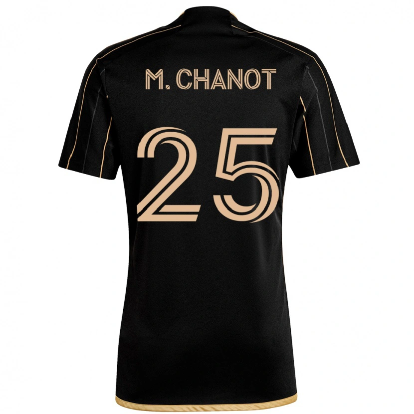 Danxenキッズマクシム・シャノ#25ブラック ブラウンホームシャツ2025/26ジャージーユニフォーム