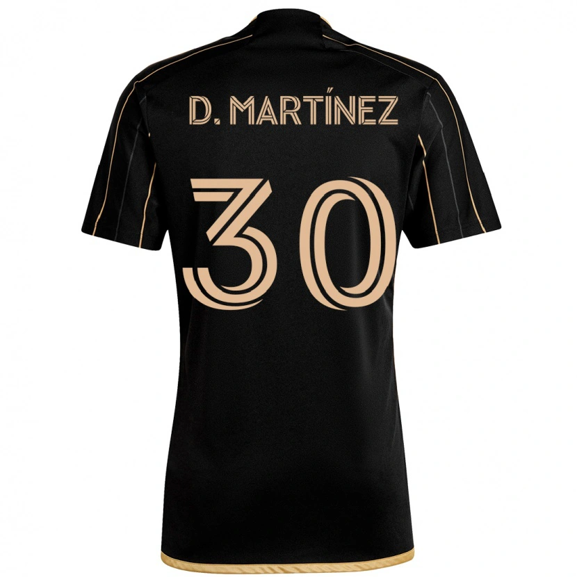 DanxenキッズDavid Martínez#30ブラック ブラウンホームシャツ2025/26ジャージーユニフォーム