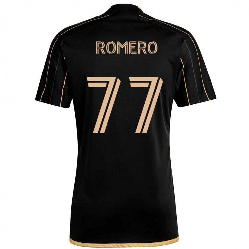 Danxenキッズアレクサンダー・ロメロ#77ブラック ブラウンホームシャツ2025/26ジャージーユニフォーム