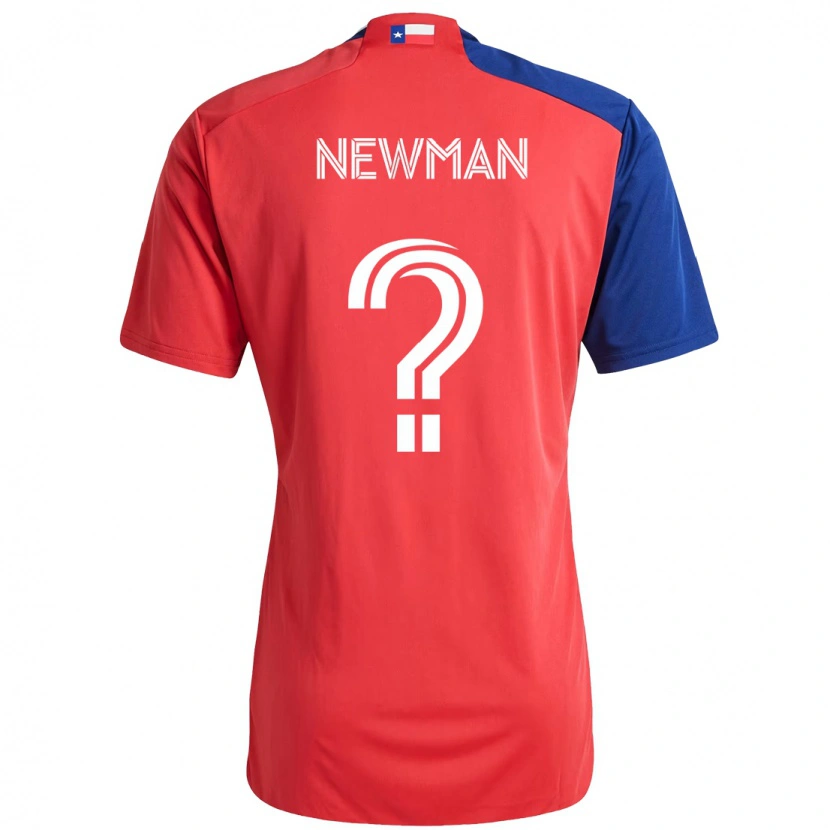 DanxenキッズEnzo Newman#0レッド ネイビーブルーホームシャツ2025/26ジャージーユニフォーム