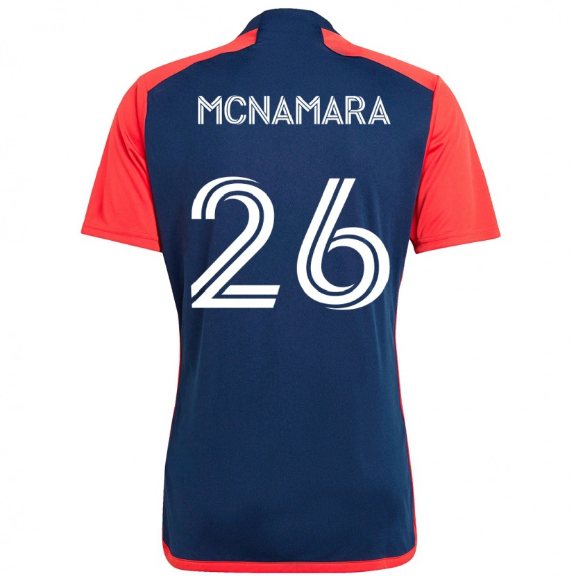 Danxenキッズトミー・マクナマラ#26ブルー レッドホームシャツ2025/26ジャージーユニフォーム