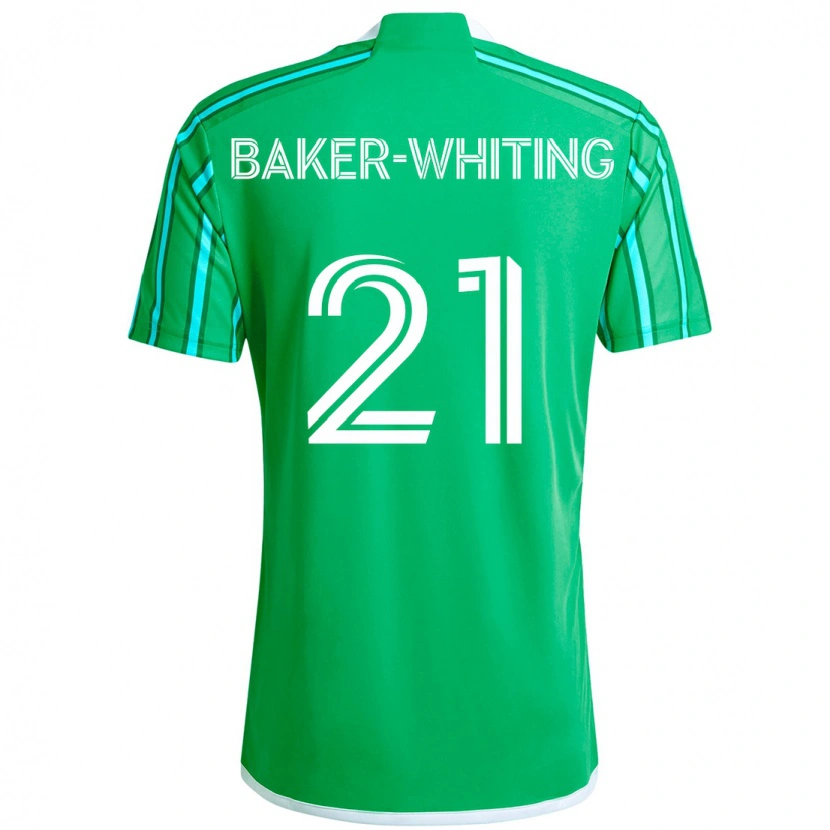 Danxenキッズリード・ベーカー＝ホワイティング#21グリーン ホワイトホームシャツ2025/26ジャージーユニフォーム