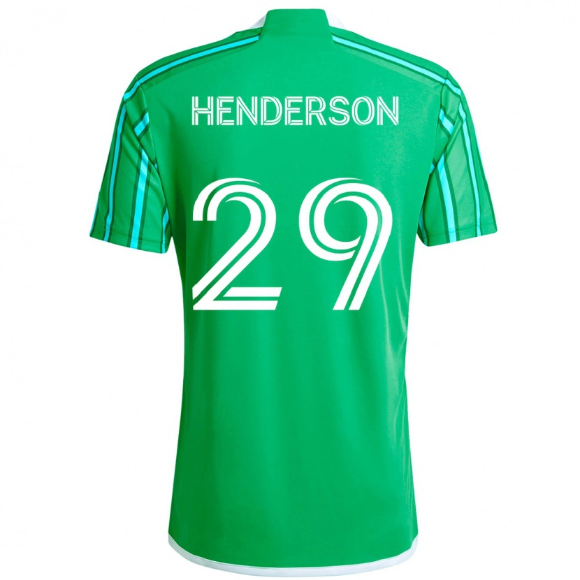 Danxenキッズアンナ・ヘンダーソン#29グリーン ホワイトホームシャツ2025/26ジャージーユニフォーム