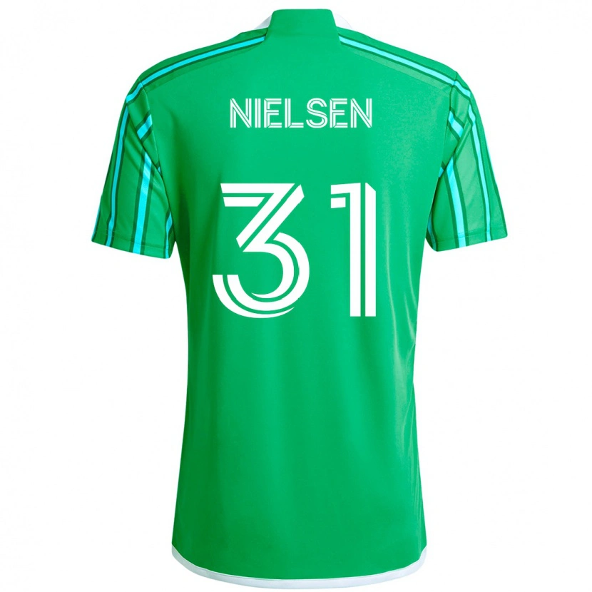 Danxenキッズマデリーン・ニールセン#31グリーン ホワイトホームシャツ2025/26ジャージーユニフォーム