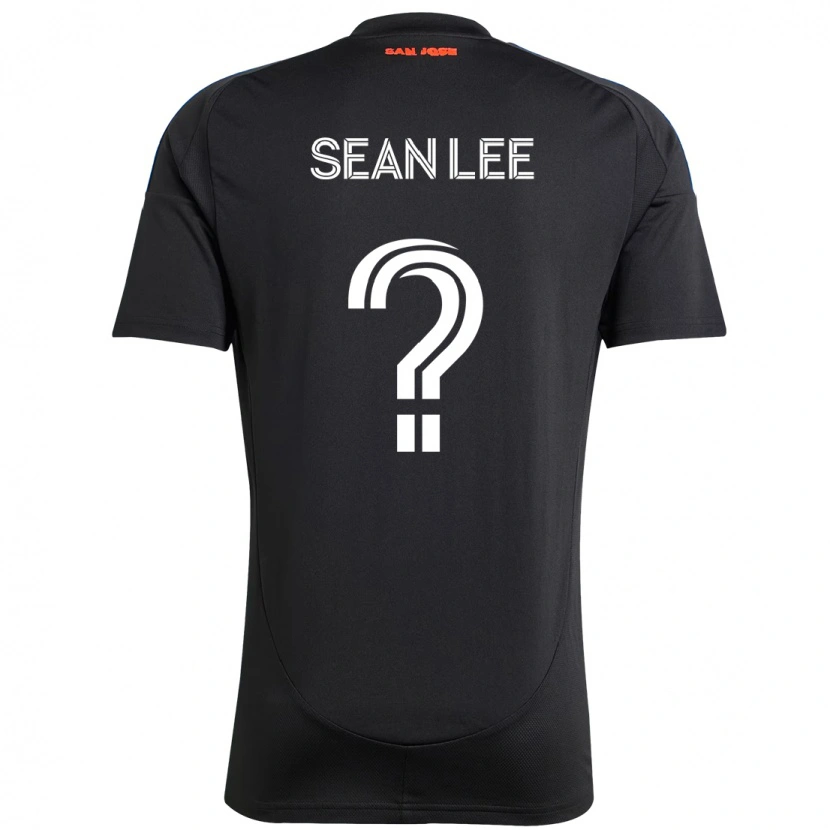 DanxenキッズSean Lee#0ブラック ダークブルーホームシャツ2025/26ジャージーユニフォーム