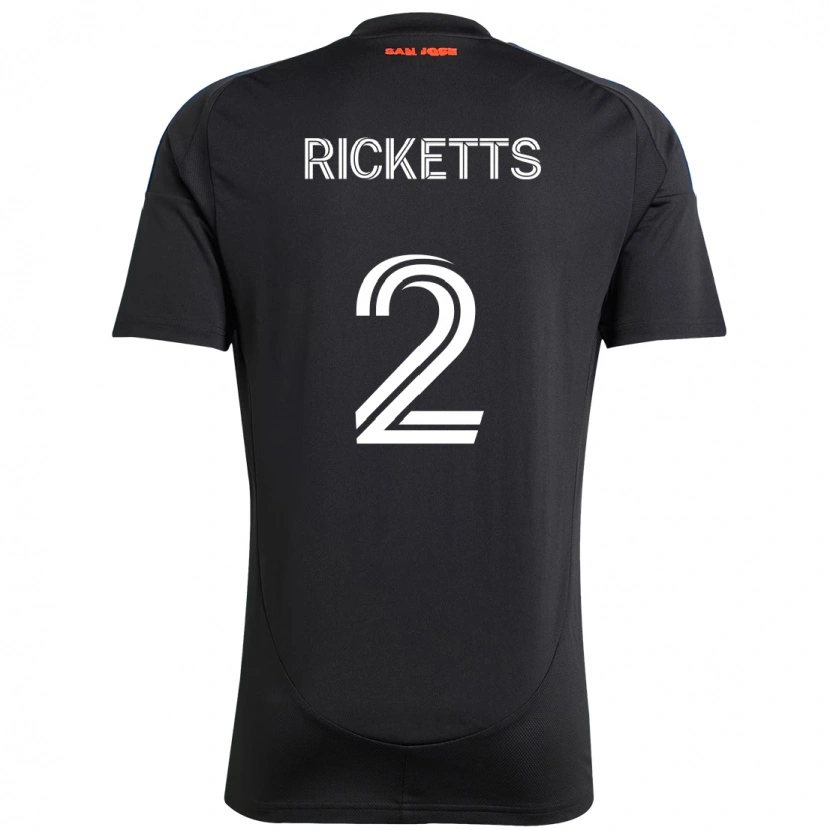 Danxenキッズジャマー・リケッツ#2ブラック ダークブルーホームシャツ2025/26ジャージーユニフォーム