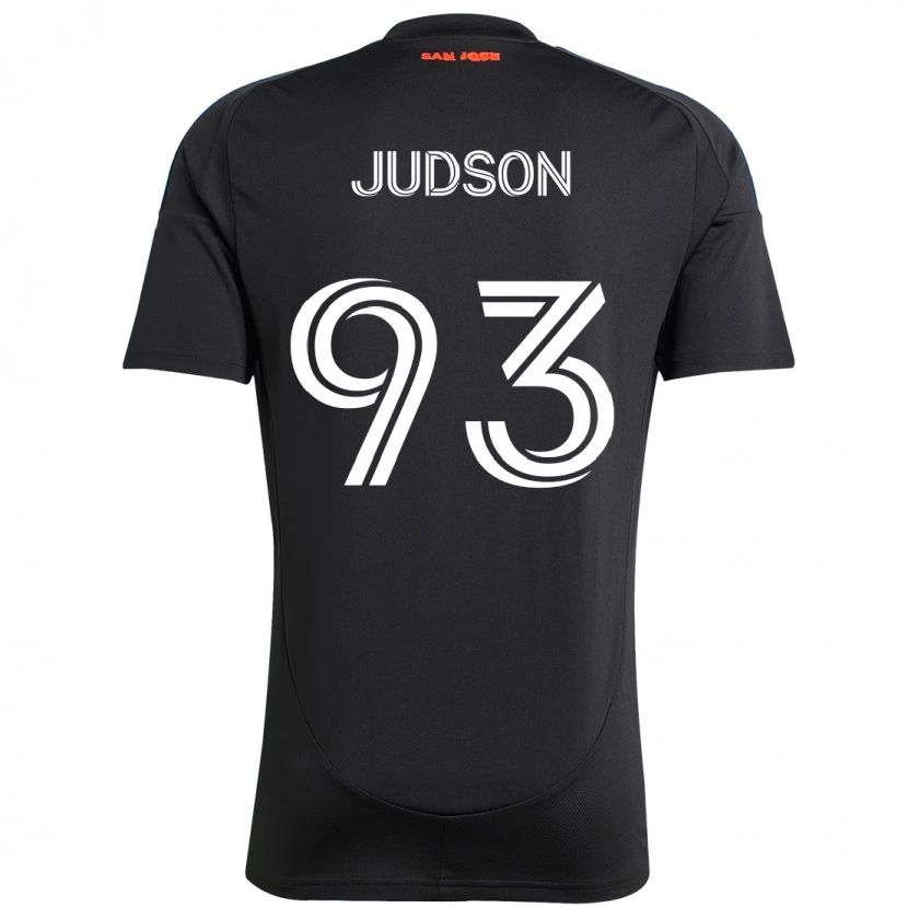 Danxenキッズジャドソン#93ブラック ダークブルーホームシャツ2025/26ジャージーユニフォーム