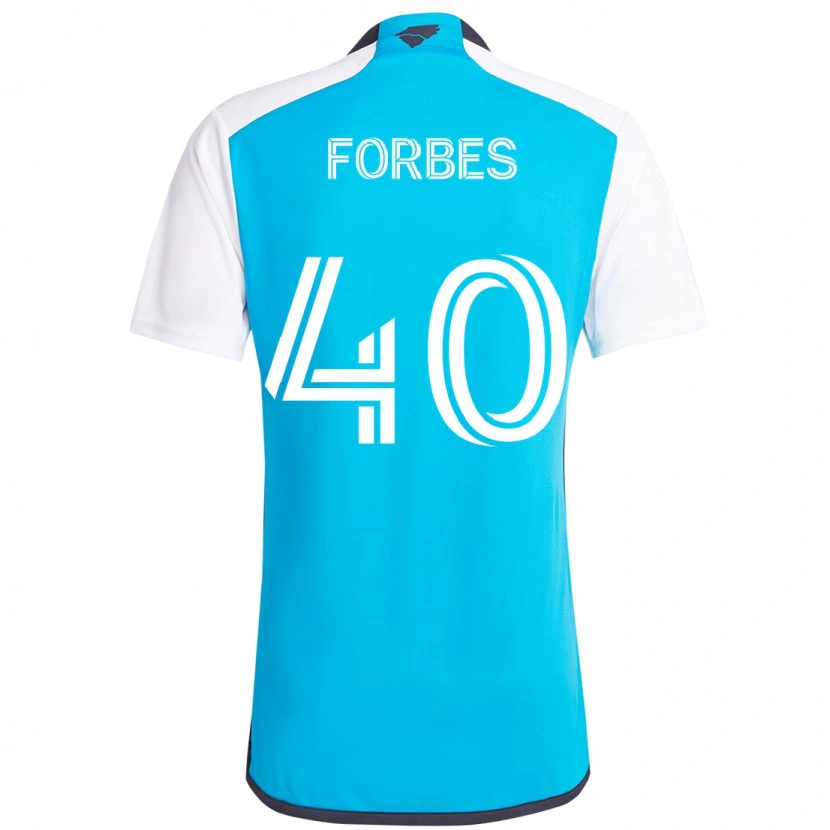 DanxenキッズJahlane Forbes#40スカイブルー ホワイトホームシャツ2025/26ジャージーユニフォーム