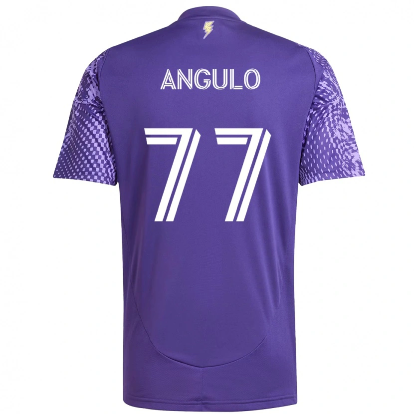 Danxenキッズイバン・アングロ#77パープル ホワイトホームシャツ2025/26ジャージーユニフォーム