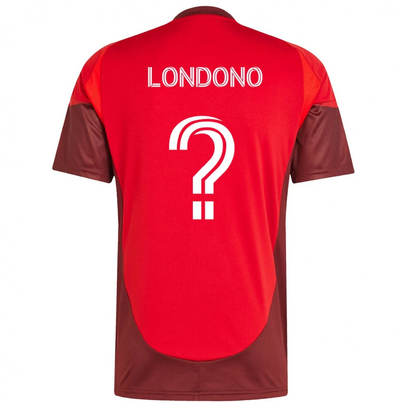 Danxenキッズタイラー・ロンドン#0レッド ホワイトホームシャツ2025/26ジャージーユニフォーム