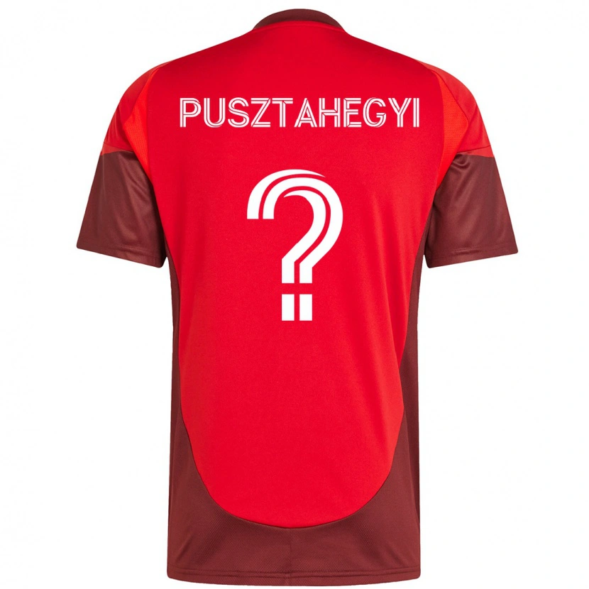 DanxenキッズTristan Pusztahegyi#0レッド ホワイトホームシャツ2025/26ジャージーユニフォーム