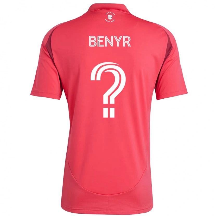 DanxenキッズBraden Benyr#0マゼンタ ホワイトホームシャツ2025/26ジャージーユニフォーム