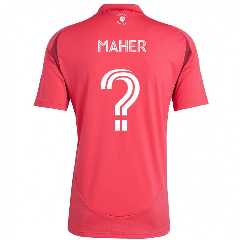 Danxenキッズジョシュア・マーハー#0マゼンタ ホワイトホームシャツ2025/26ジャージーユニフォーム