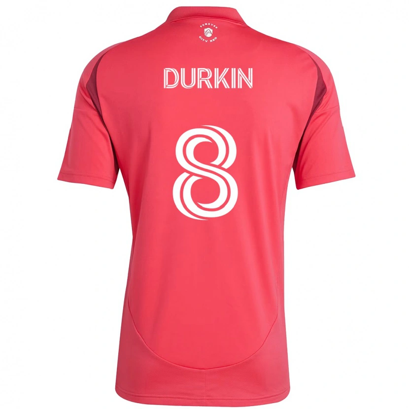 Danxenキッズクリス・ダーキン#8マゼンタ ホワイトホームシャツ2025/26ジャージーユニフォーム