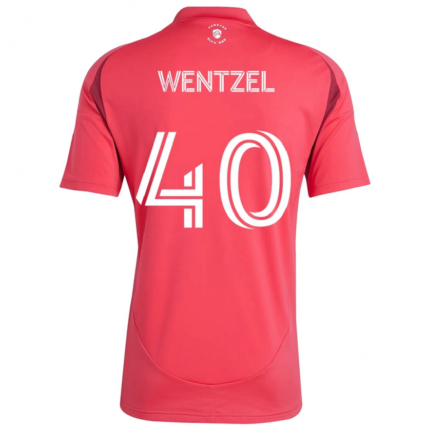Danxenキッズマイケル・ウェンツェル#40マゼンタ ホワイトホームシャツ2025/26ジャージーユニフォーム