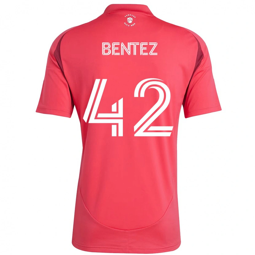 Danxenキッズオスカル・ベニテス#42マゼンタ ホワイトホームシャツ2025/26ジャージーユニフォーム