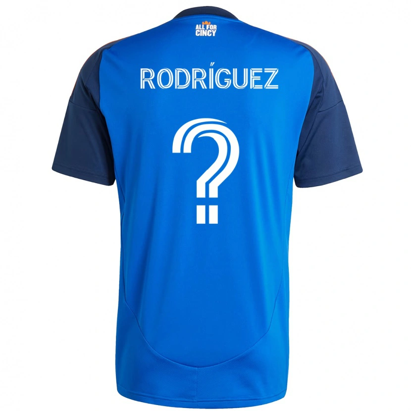 DanxenキッズDavid Rodríguez#0ダークブルー オレンジホームシャツ2025/26ジャージーユニフォーム