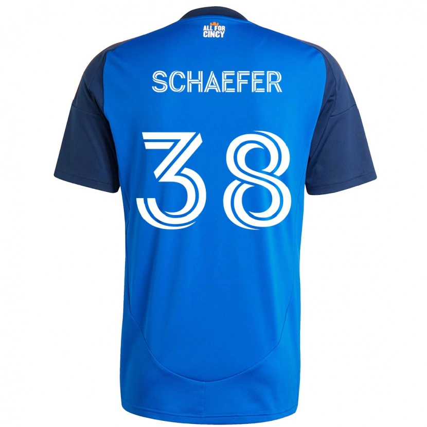 DanxenキッズBrian Schaefer#38ダークブルー オレンジホームシャツ2025/26ジャージーユニフォーム