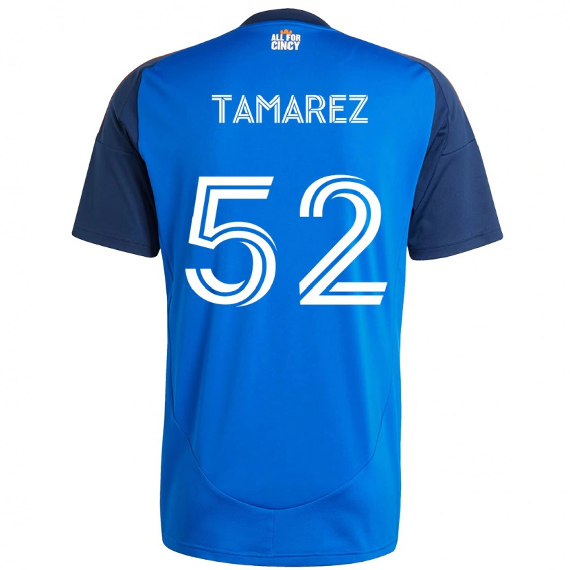 Danxenキッズルーカス・タマレス#52ダークブルー オレンジホームシャツ2025/26ジャージーユニフォーム