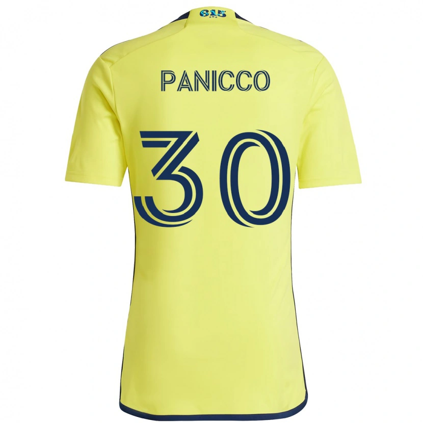 Danxenキッズエリオット・パニッコ#30イエロー ネイビーブルーホームシャツ2025/26ジャージーユニフォーム