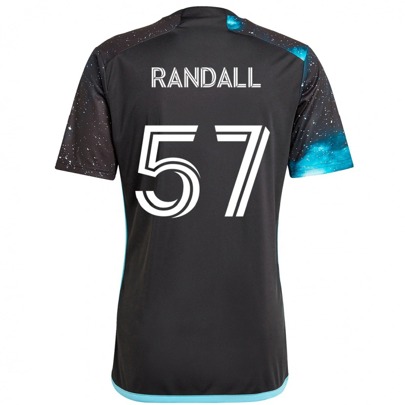 DanxenキッズDarius Randell#57ブラック ブルーホームシャツ2025/26ジャージーユニフォーム