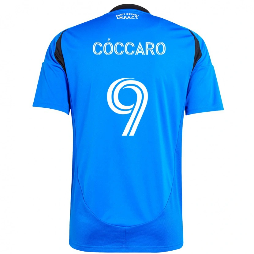 DanxenキッズMatías Cóccaro#9ダークブルー ブラックホームシャツ2025/26ジャージーユニフォーム