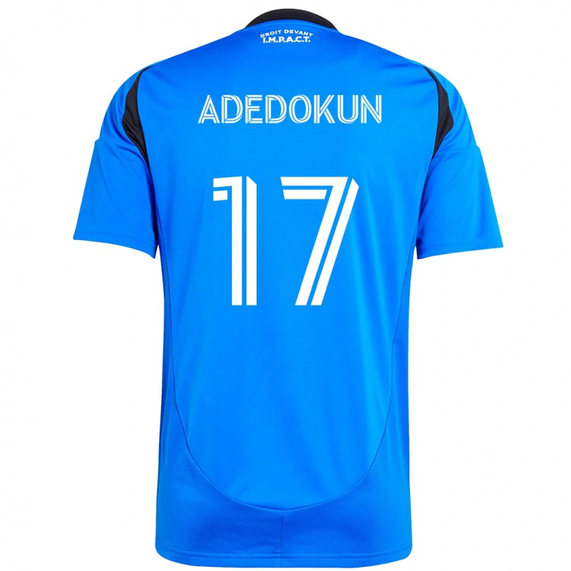 Danxenキッズマイケル・アデドクン#17ダークブルー ブラックホームシャツ2025/26ジャージーユニフォーム