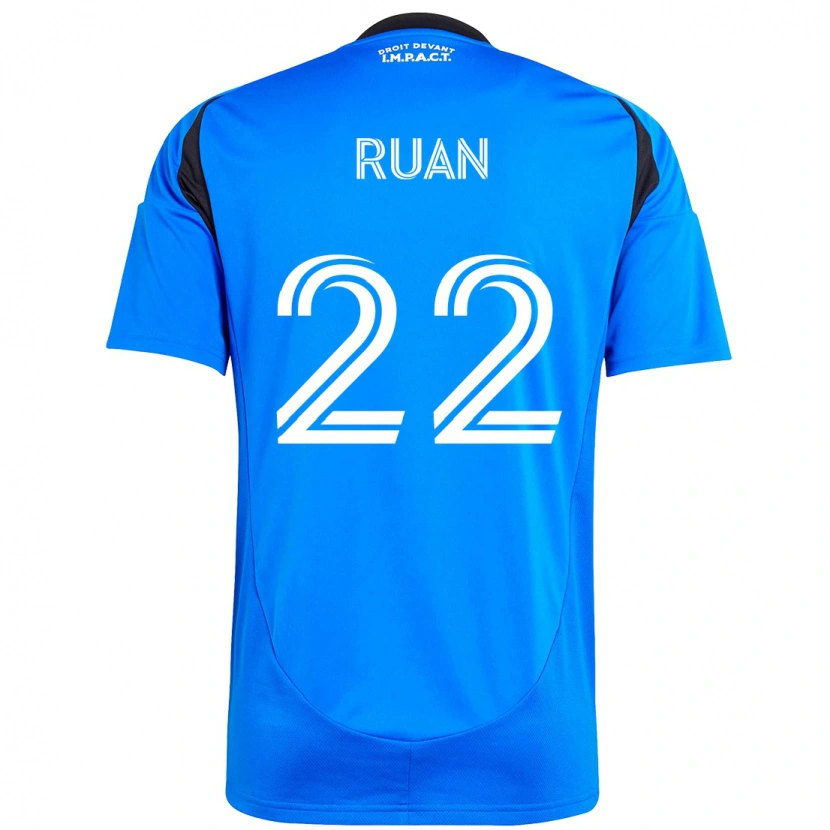 DanxenキッズRuan#22ダークブルー ブラックホームシャツ2025/26ジャージーユニフォーム
