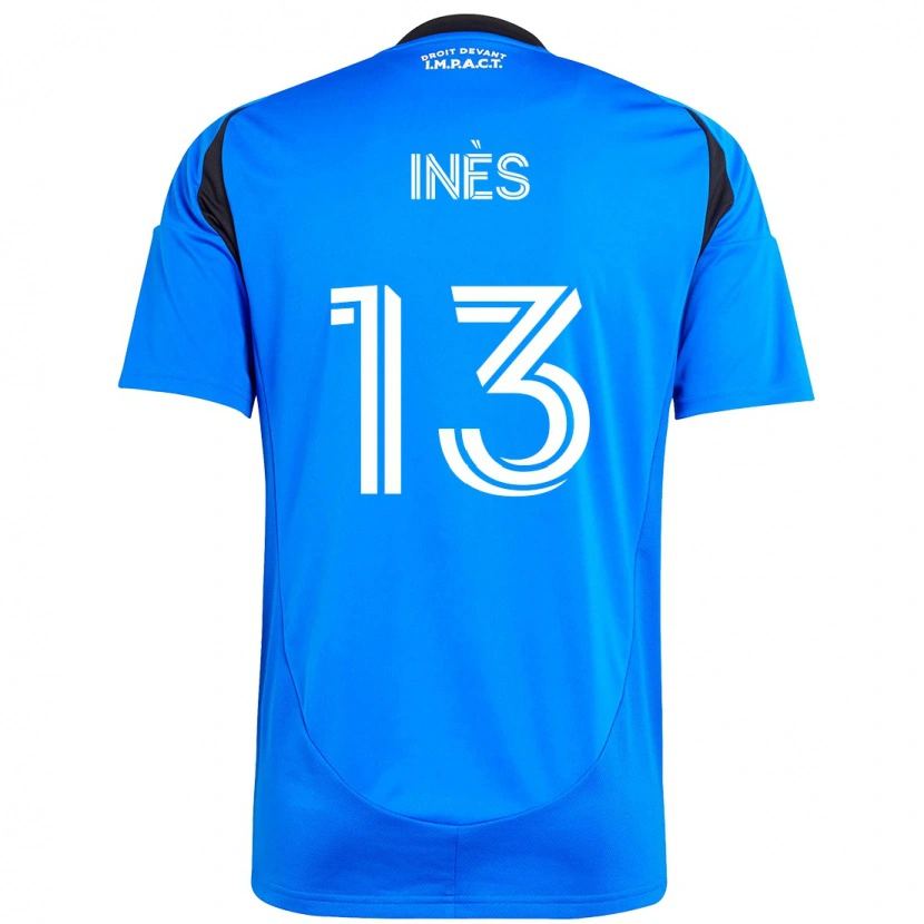 DanxenキッズNourani Inès#13ダークブルー ブラックホームシャツ2025/26ジャージーユニフォーム