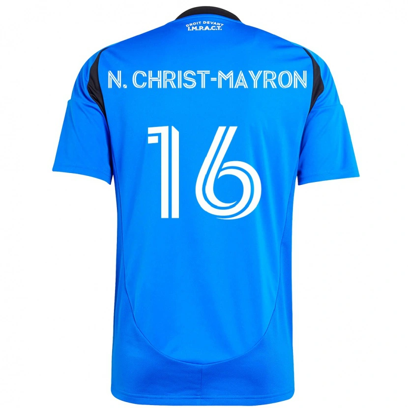 DanxenキッズBrou Aya N\'Ta Christ-Mayron#16ダークブルー ブラックホームシャツ2025/26ジャージーユニフォーム