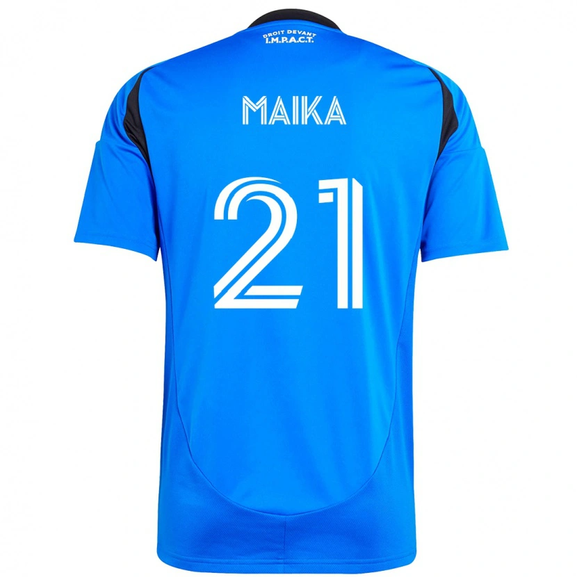 DanxenキッズPouliot Maika#21ダークブルー ブラックホームシャツ2025/26ジャージーユニフォーム