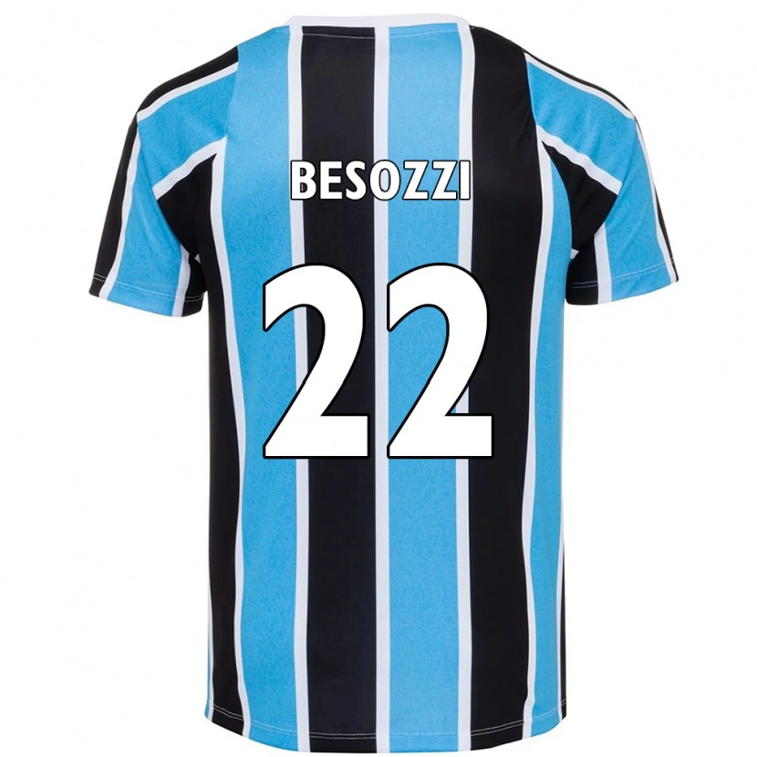 Danxenキッズルーカス・ベゾッツィ#22ブルー ブラック ホワイトホームシャツ2025/26ジャージーユニフォーム