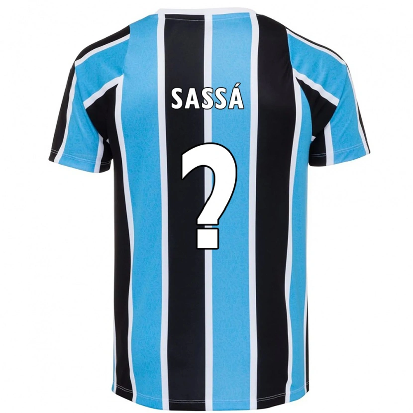 DanxenキッズSassá#0ブルー ブラック ホワイトホームシャツ2025/26ジャージーユニフォーム