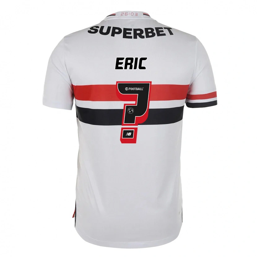 DanxenキッズEric#0レッド ブラック ホワイトホームシャツ2025/26ジャージーユニフォーム