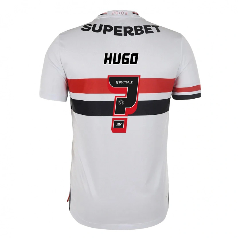 DanxenキッズHugo#0レッド ブラック ホワイトホームシャツ2025/26ジャージーユニフォーム