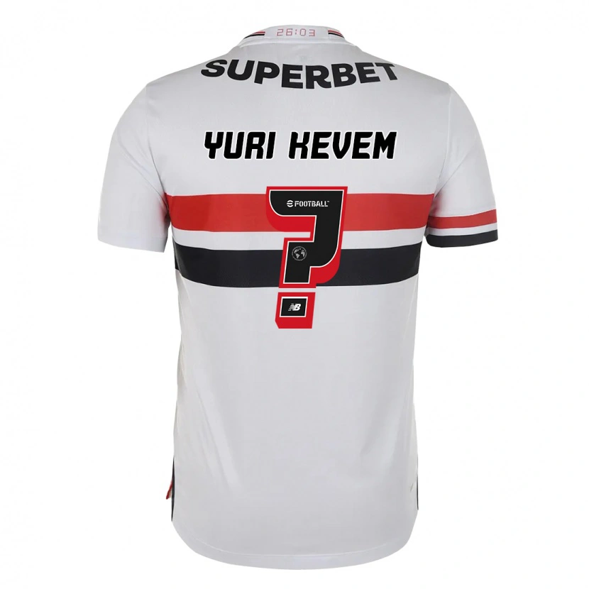 DanxenキッズYuri Kevem#0レッド ブラック ホワイトホームシャツ2025/26ジャージーユニフォーム