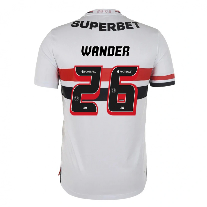 Danxenキッズタレス・ワンデル#26レッド ブラック ホワイトホームシャツ2025/26ジャージーユニフォーム